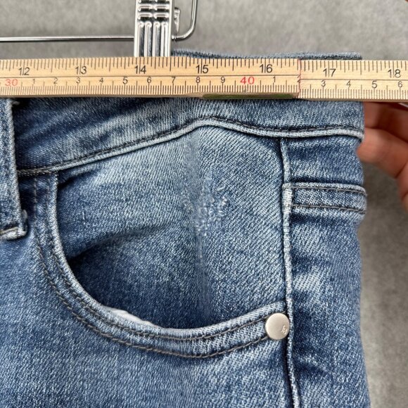 Judy Blue Mid Rise Demi Crop Bootcut Jeans Size 15/32 Medium Wash Stretch Casual - Picture 11 of 14